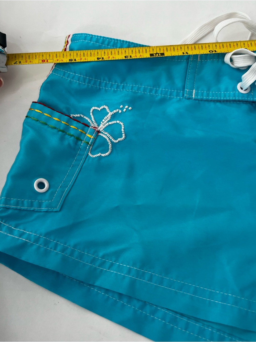 No Boundaries Beach Bum Aqua Board Shorts Juniors S 3/5 Surf Swim - Picture 5 of 8